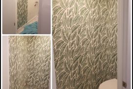 Chicago Logan Square Wallpaper installation. Chicago painter. Painting contractor. Painters. Drywall repair. Water damage.