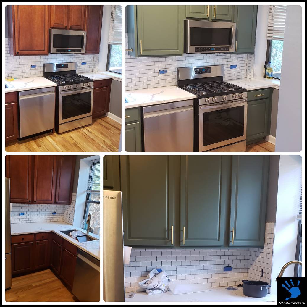 Chicago cabinets refinishing. Painters Chicago. Wallpaper. Contractor. West Town. Wicker Park. Lincoln Park. Gold Coast