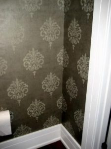 Chicago wallpaper installer. Accent wall. Powder room wallcovering. Grasscloth. Commercial wallpaper. River North. West Town. Lincoln Park. Wicker Park. West Loop. Chicago painting contractor.