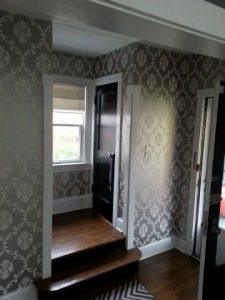 Chicago painter. Painting contractor. West Town. West Loop. Drywall repair. Wallpaper. Wrought iron fence. Rust removal. Metal porch.