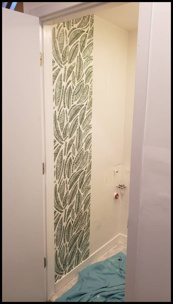 Chicago Logan Square Wallpaper installation. Chicago painter. Painting contractor. Painters. Drywall repair. Water damage"