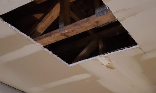 West Town water damage ceiling drywall repair
